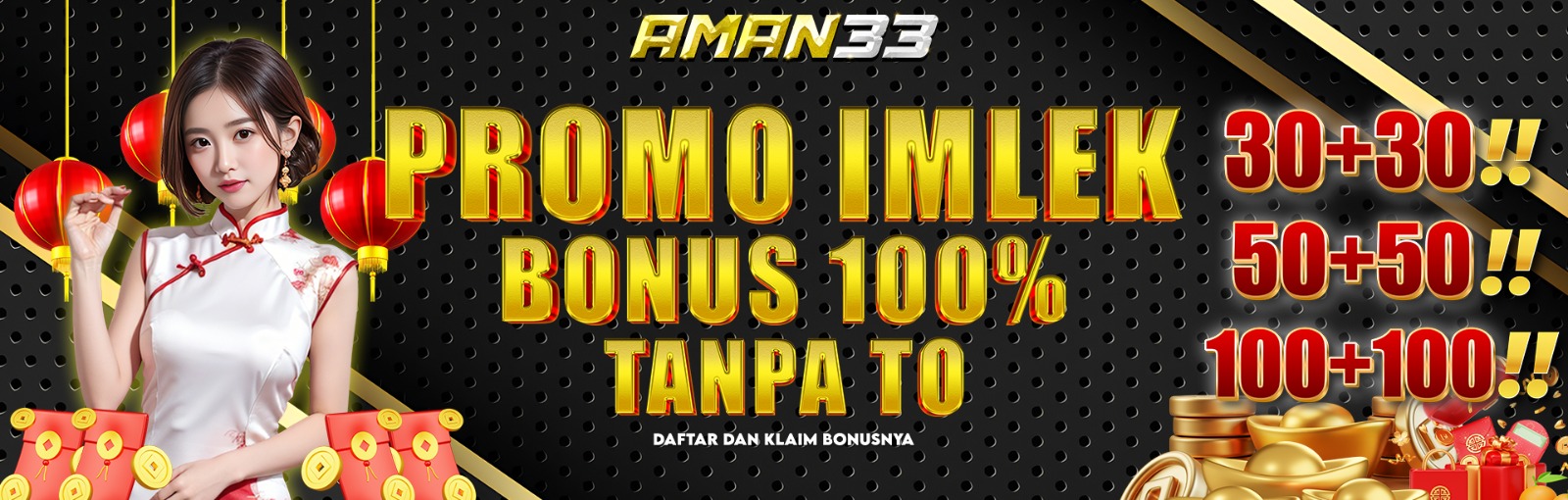 WELCOME BONUS 100% SLOT TANPA TO