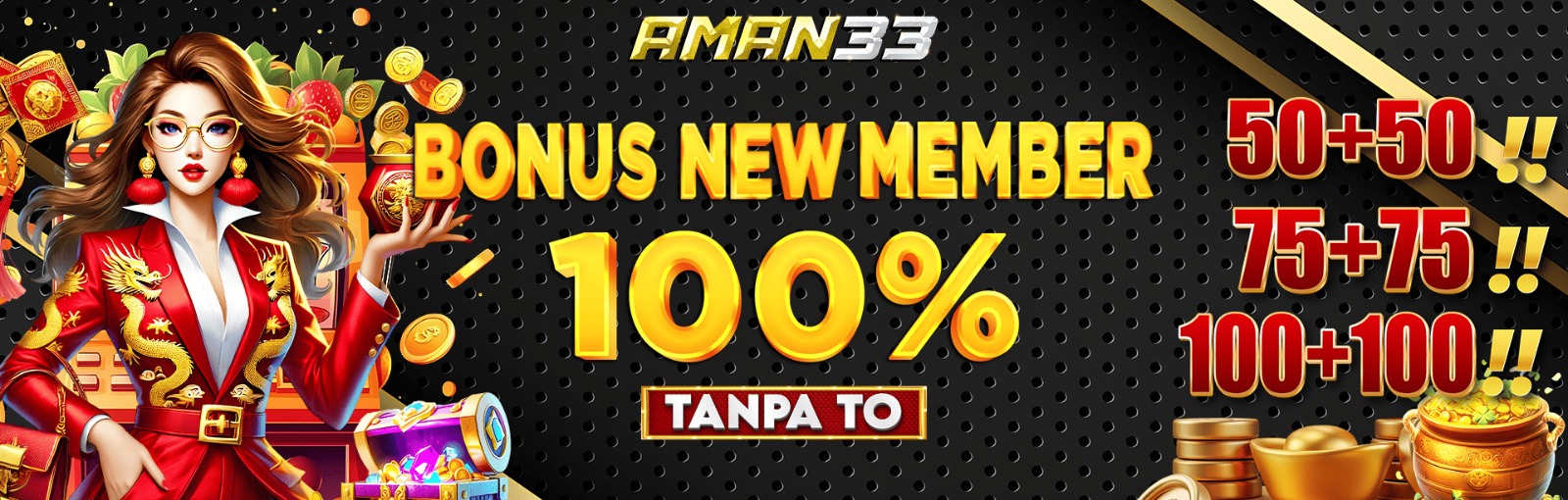 WELCOME BONUS 100% SLOT TANPA TO